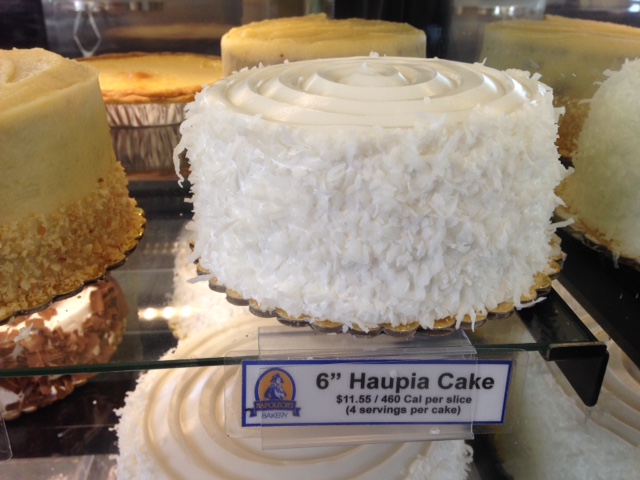 Napoleon's Bakery Haupia or Coconut Pudding Cake