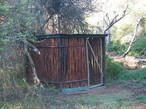 Our shower in Mvubu Bush Camp - Addo Elephant Park