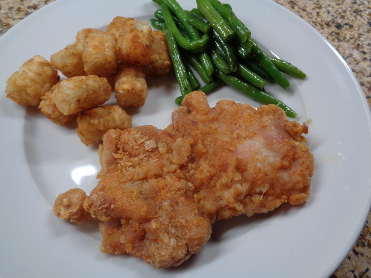 Oven-Fried Chicken Dinner, meh
