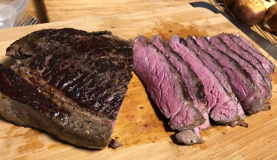 Round steak sous vide