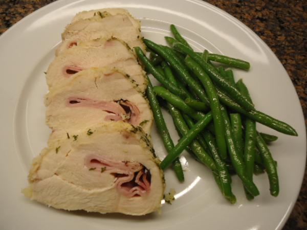 Stuffed Chicken Breast with Ham and Cheese