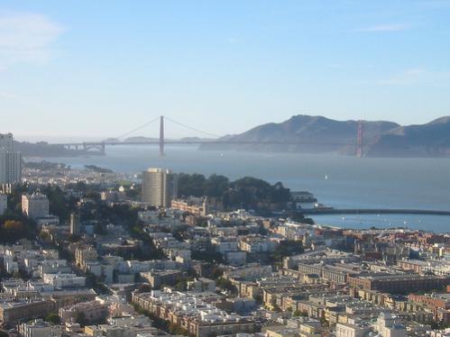 The view from Coit Tower....home in San Francisco!!
