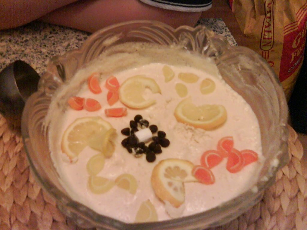 This a quick lemon mousse made by one of my year 7 students (11/12 years old)