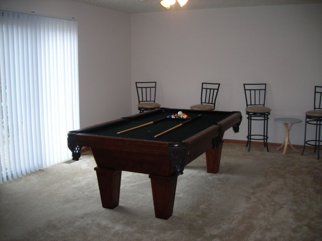 We just got this pool table and the rest of the room is work in progress!