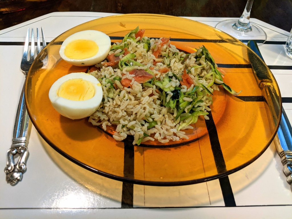 Hard cooked eggs and rice salad with zucchini and smoked salmon 2.jpg