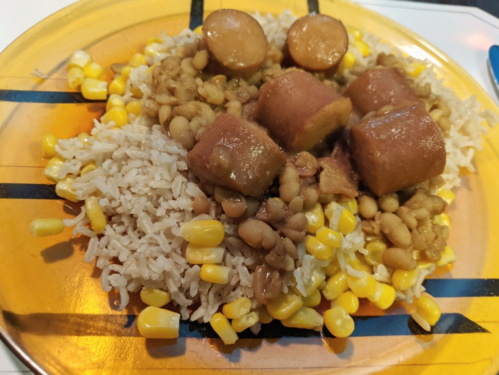 Pork and beans with brown basmati rice and corn 2.jpg