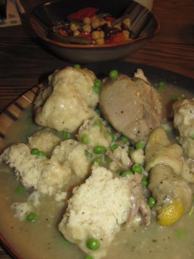 Chicken & Dumplings, Bean Salad.jpg