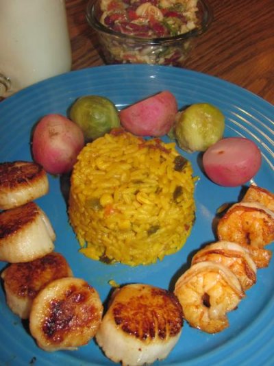 Shrimp $ Scallops, Fried, Mex Rice .jpg