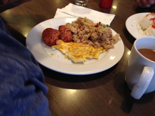 Zippys breakfast portuguese sausage and fried rice.jpg