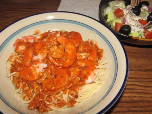 Shrimp & Pasta - Red Clam Sauce.jpg
