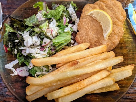 Breaded Hadock and salad, Stirling's plate.jpg