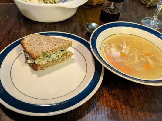 chicken soup and chicken salad sandwich.jpg