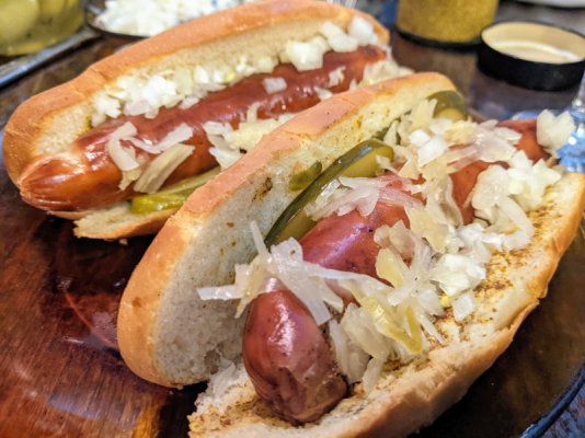 Grilled hot dogs with sauerkraut.jpg