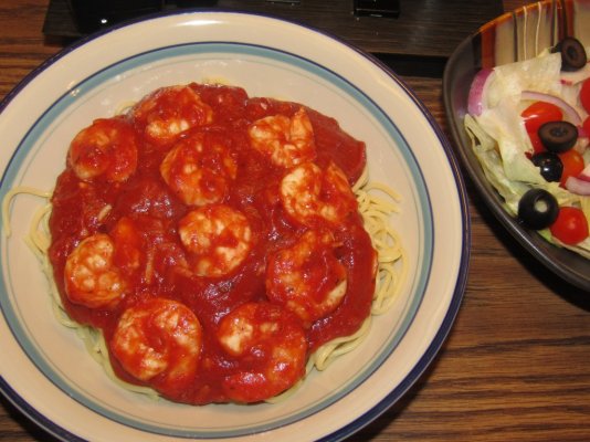Spaghetti with Shrimps 9-28-22.JPG