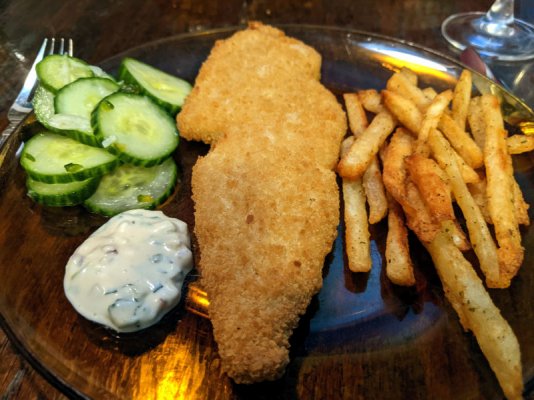Breaded haddock, oven fries, Thai pickled cucumber, and ginger remoulade.jpg