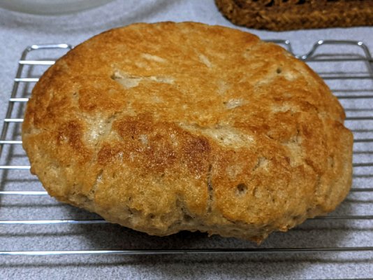 No knead peasant bread on cooling rack small.jpg