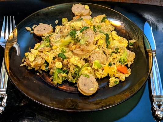 Fried brown rice with sausage and vegis.jpg