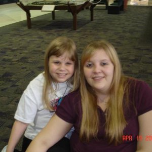 My sister Mykaela and me when they visited