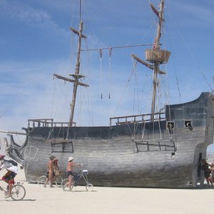 My favorite art car at Burning Man...it's no longer alive after some **** burned it to the ground.  :(
