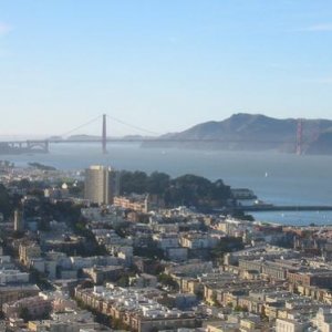 The view from Coit Tower....home in San Francisco!!