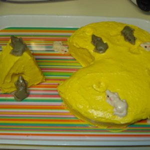 The mouse ate the cheese...LOL