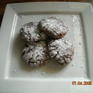 Chocolate Mocha Crinkle Cookies