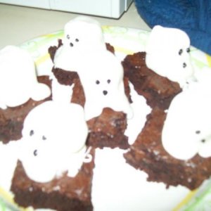 ghost brownies