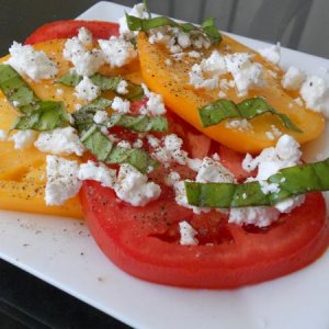 Heirloom Tomato and Goat Cheese Salad