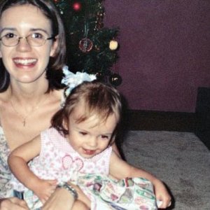 Caty and Mom Christmas 2003