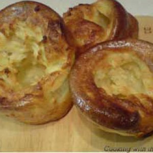 Yorkshire Puddings we eat with our Sunday roast.