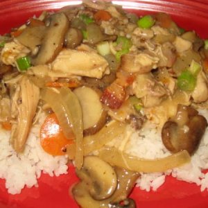 One Pot Chicken Dish Over Rice