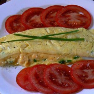 Cheese Chive Omelette