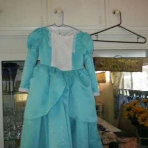 princess dress i made for aubrey , great granddaughter