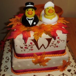 Fall wedding cake