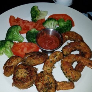 Fried Scallops & Shrimp