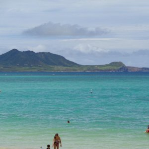Kailua Beach with Mokapu in the background there