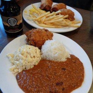 Zippy's Restaurant
https://zippys.com/
All time must have
Fried Chicken
Chili
Rice 
Mac Salad for me
Fried Chicken and Fries for DH