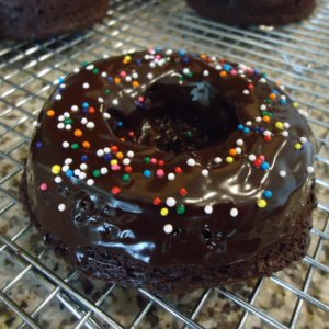 Baked Chocolate Chocolate Donuts
