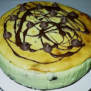 Chip mint cheesecake