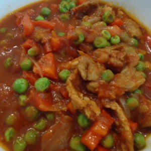 Pork and Peas or Pork Guisantes, this is Filipino dish and it's so simple and inexpensive to make!