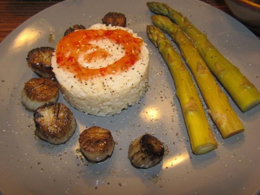 Click image for larger version

Name:	Scallops , Rice with Sweet Chili sauce 1-11-22.jpg
Views:	32
Size:	61.8 KB
ID:	50767