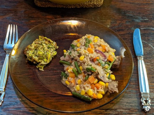 Click image for larger version

Name:	Brown rice with veg and steak and a vegi frikadelle experiment.jpg
Views:	6
Size:	131.4 KB
ID:	52577