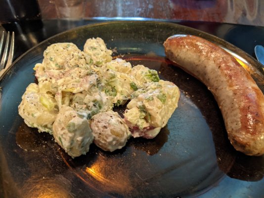 Click image for larger version

Name:	Roasted onion sausage and potato salad.jpg
Views:	7
Size:	109.1 KB
ID:	52834