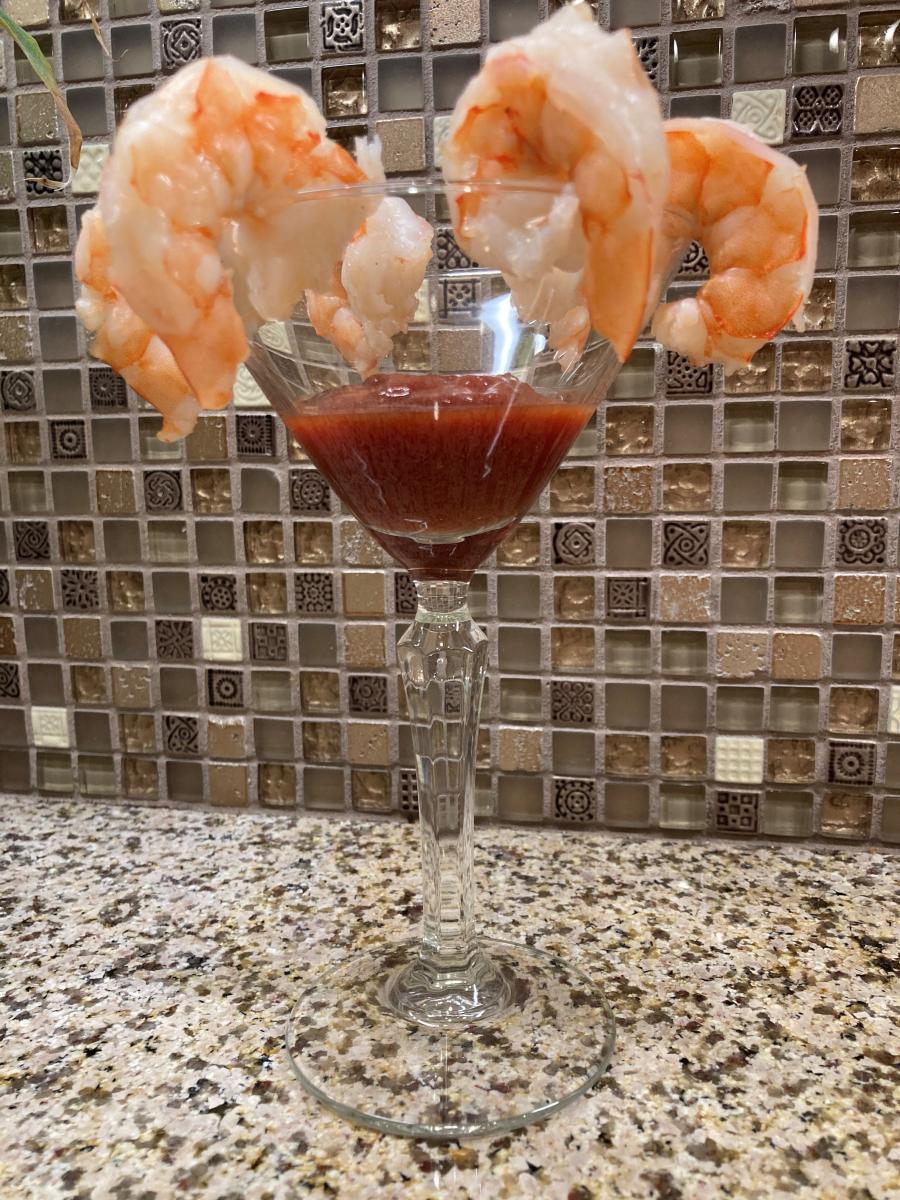 A beautiful Shrimp Cocktail, simple but elegant and tasty too!!