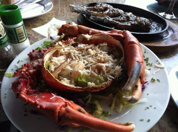 Another view of the Panamanian King Crab at Buckaneers in Panama City