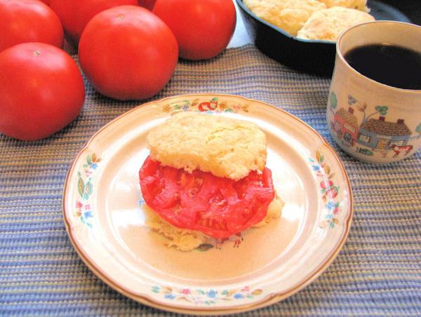 Biscuits and Tomatoes for Breakfast