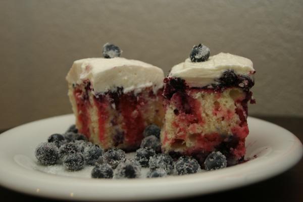 Blueberry cake.