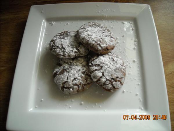 Chocolate Mocha Crinkle Cookies
