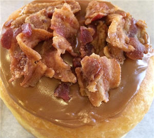donut with bacon