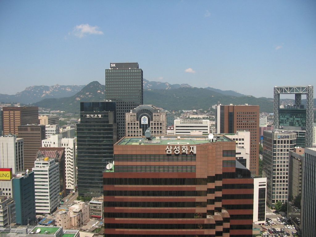 Downtown Seoul Korea.